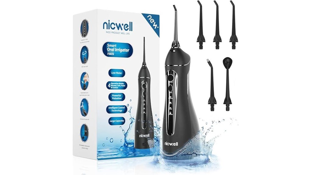 nicwell cordless four mode braces flosser
