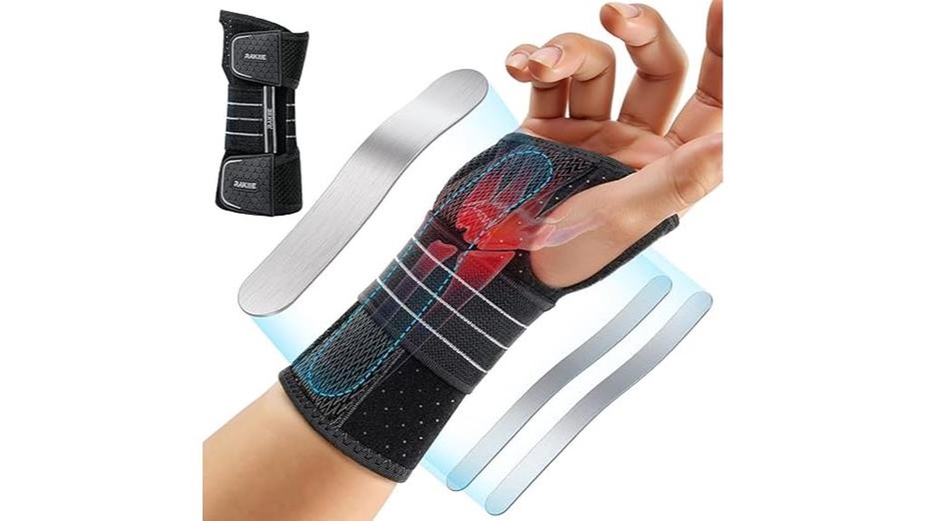 night adjustable three splint wrist