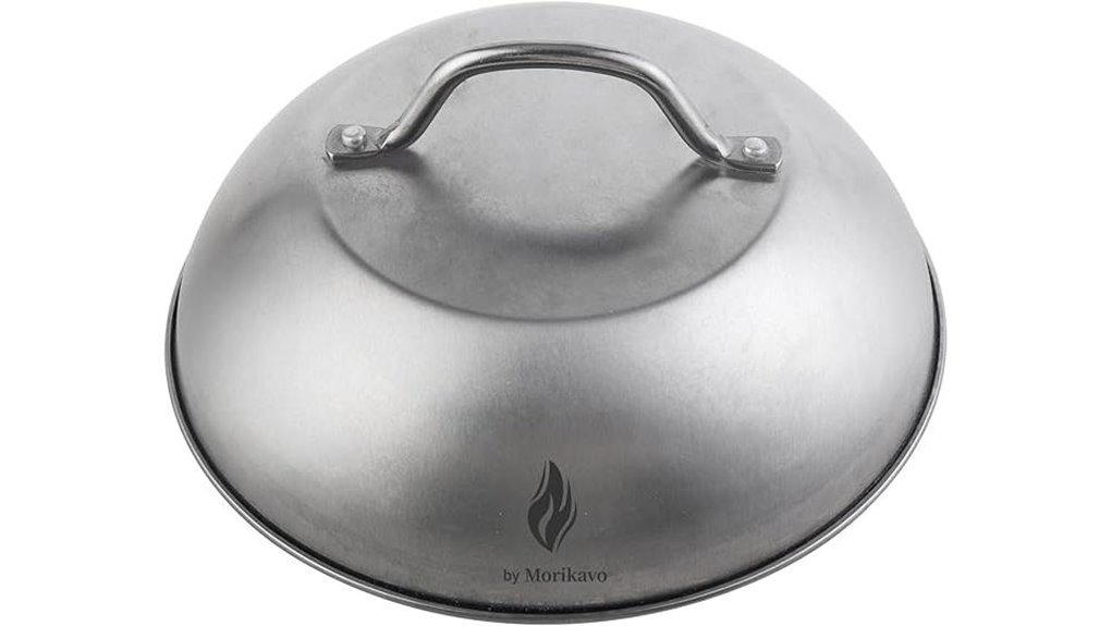 nine inch stainless steel dome