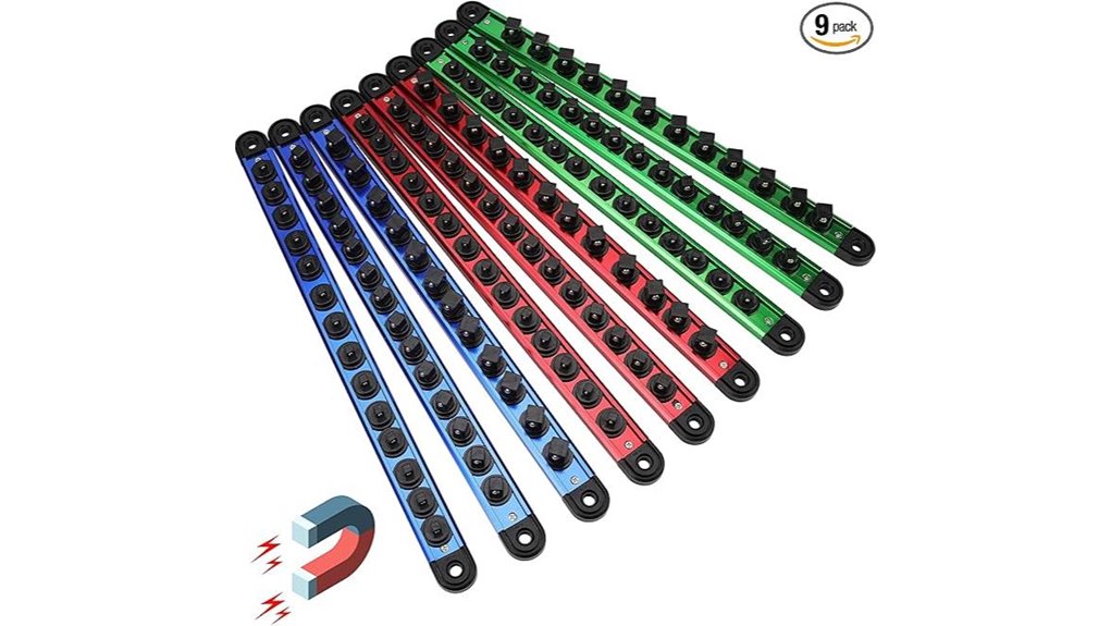 nine magnetic socket holders