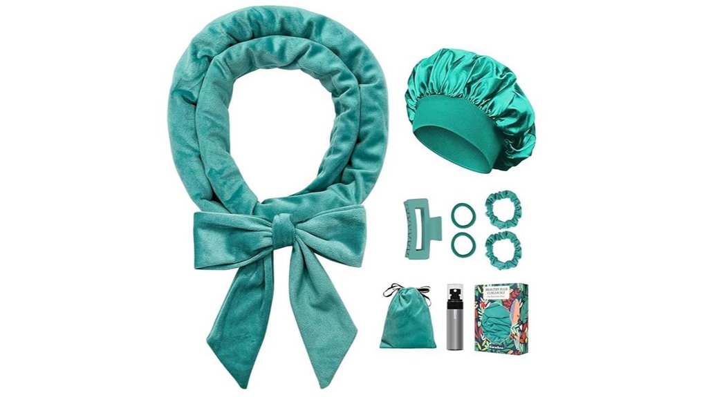 nine piece no heat ribbon curlers