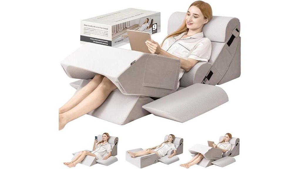 nine piece orthopedic bed wedges