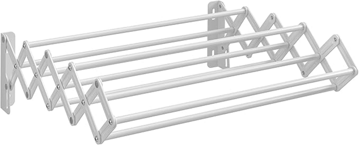 nine rod accordion laundry rack