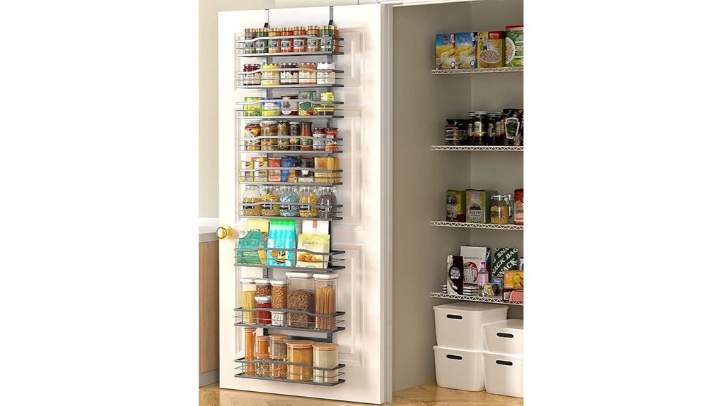 nine tier over door pantry organizer