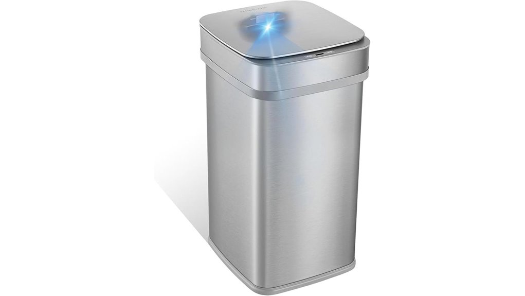 ninestars 13 gallon odor neutralizing trash can
