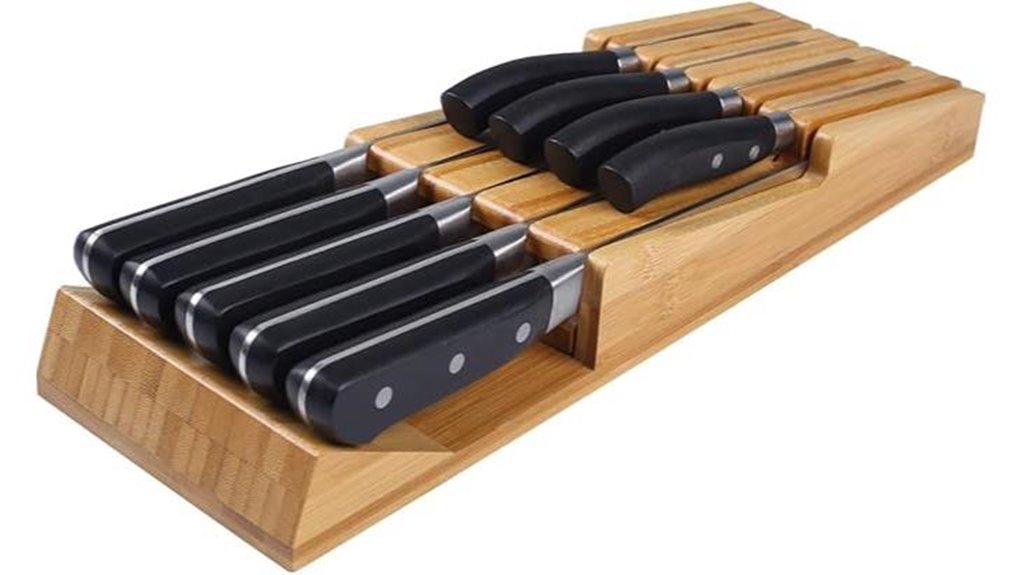 niuxx bamboo knife block