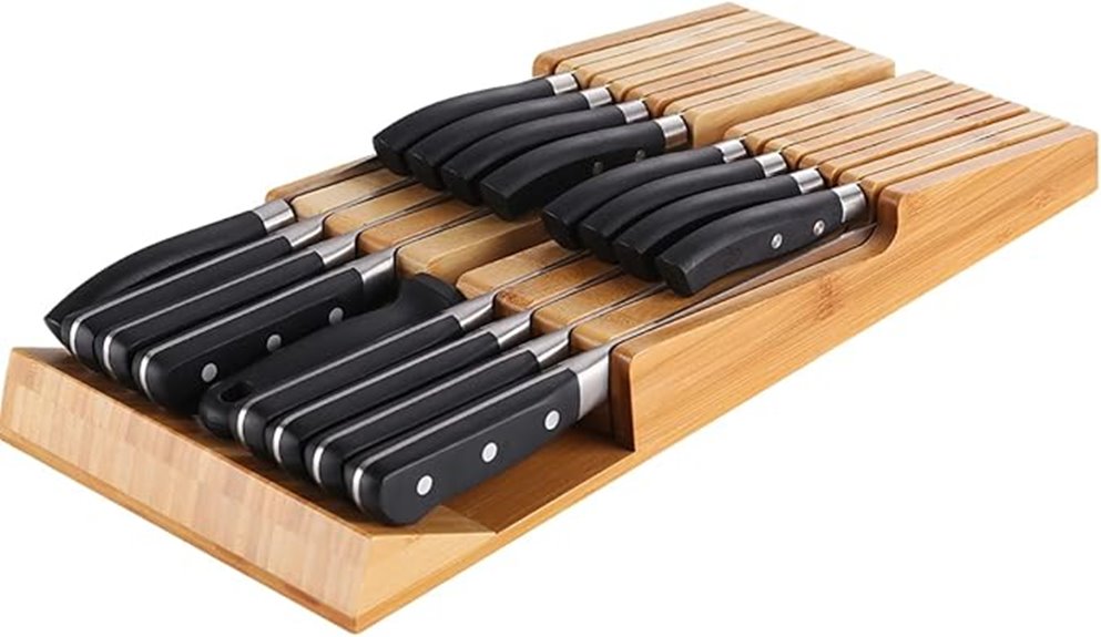 niuxx bamboo knife block