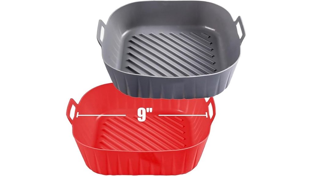 non stick silicone liners 9 squares