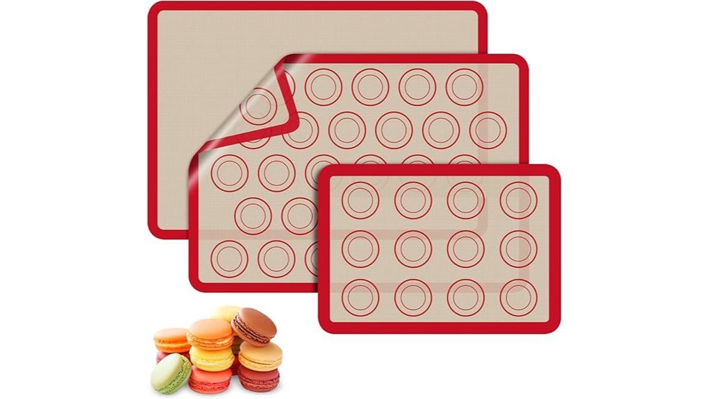 nonstick silicone macaron baking mats