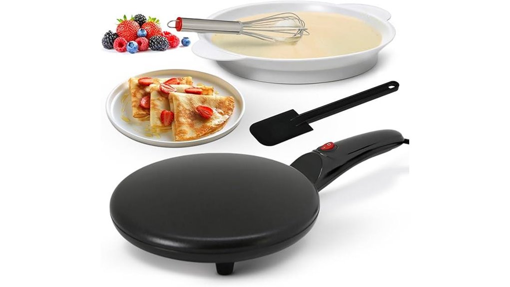 nutrichef crepe maker accessories included