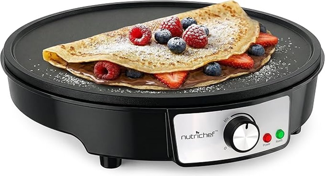 nutrichef crepe maker set