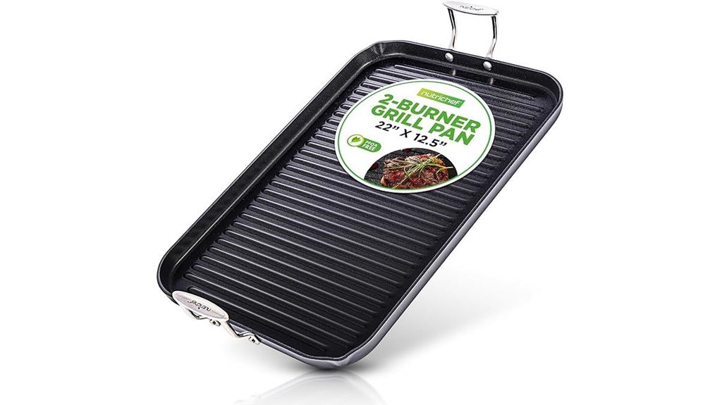 nutrichef stove top grill pan