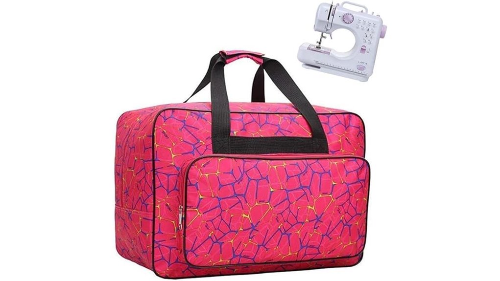 nylon padded sewing tote