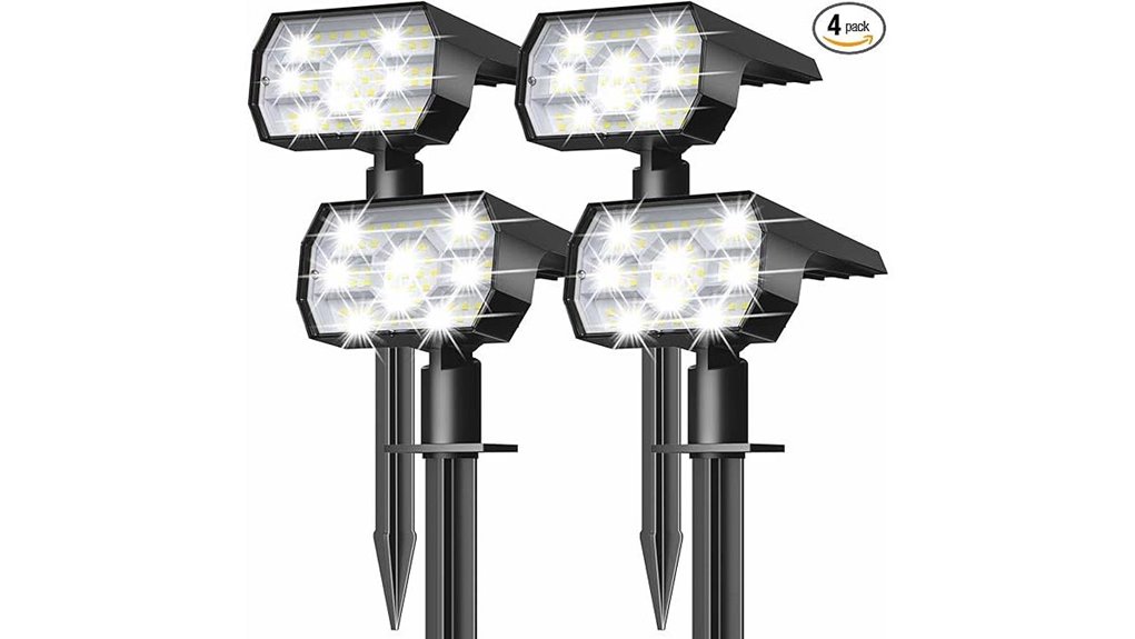 nymphy 4 pack solar spotlights