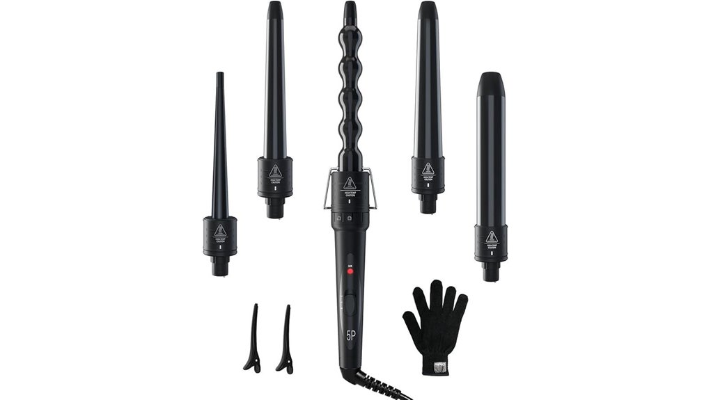 ohuhu ceramic 5 unit curling