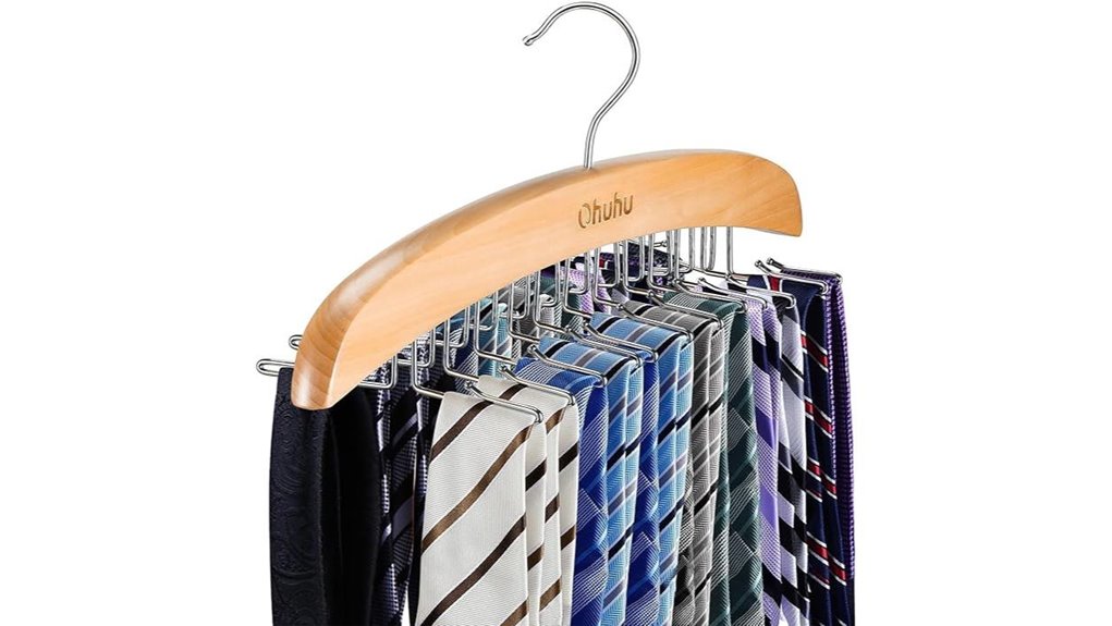 ohuhu wooden 24 hook rack
