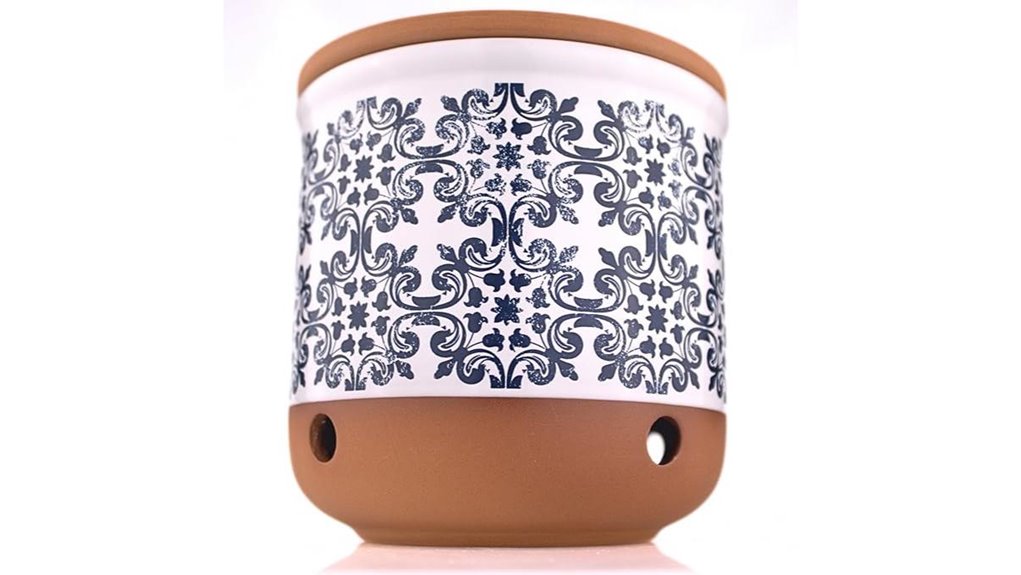 okavango ceramic garlic keeper