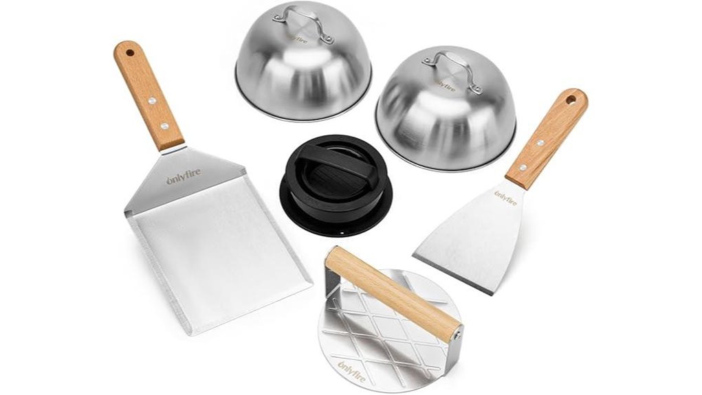 onlyfire six piece burger kit