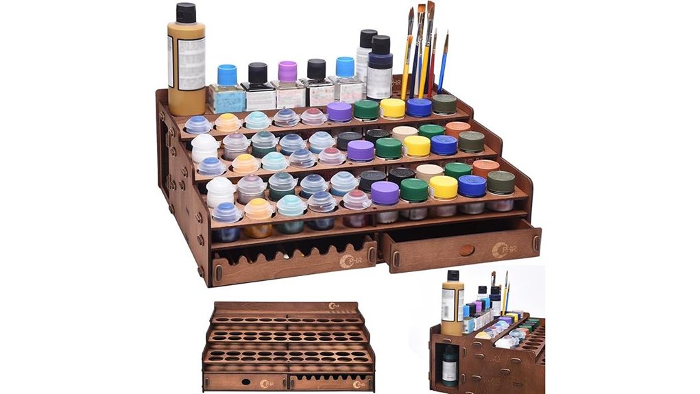 ophir wooden 50 hole rack