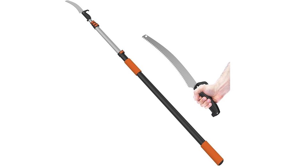 orange 26ft telescoping trimmer