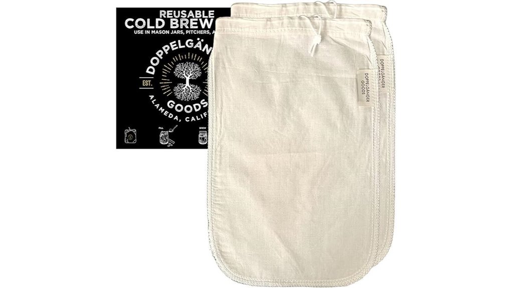 organic cotton coffee bag 2 pack
