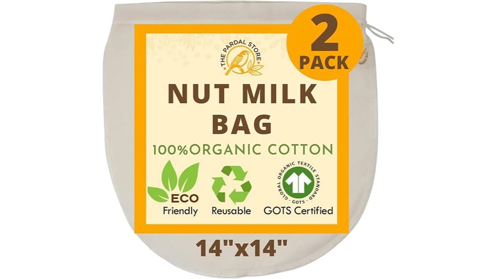 organic cotton nut milk bag