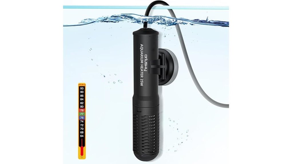 orlushy 25w aquarium heater