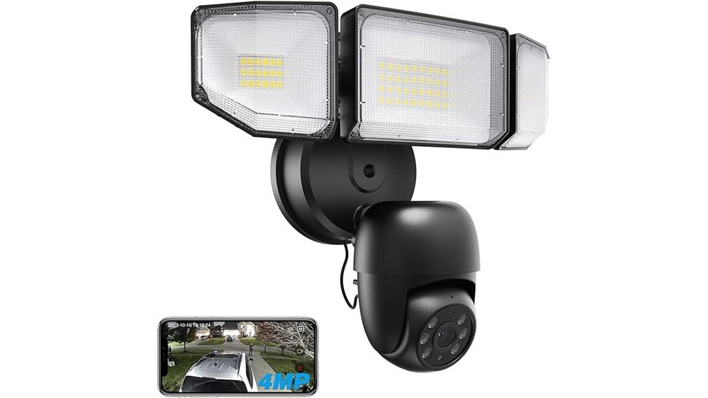 outdoor floodlight camera with storage