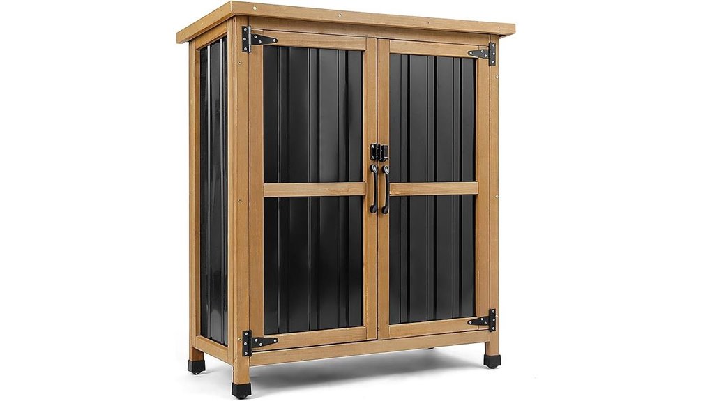 outdoor weatherproof lockable shed