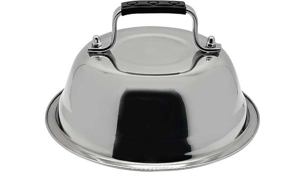 outset stainless steel dome