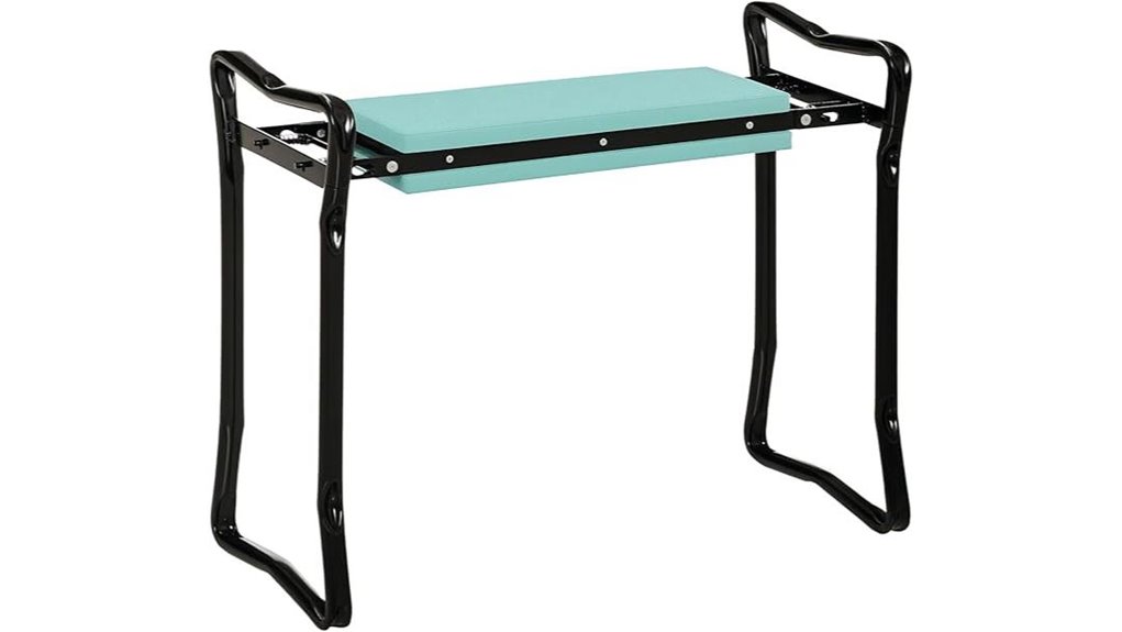 outsunny foldable kneeler bench
