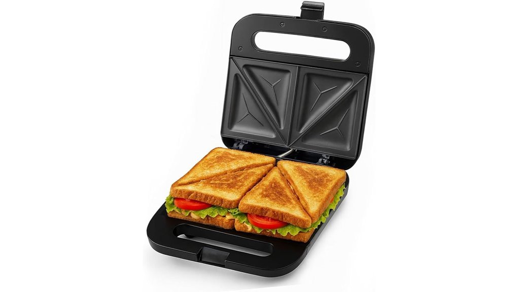 ovente sandwich maker non stick
