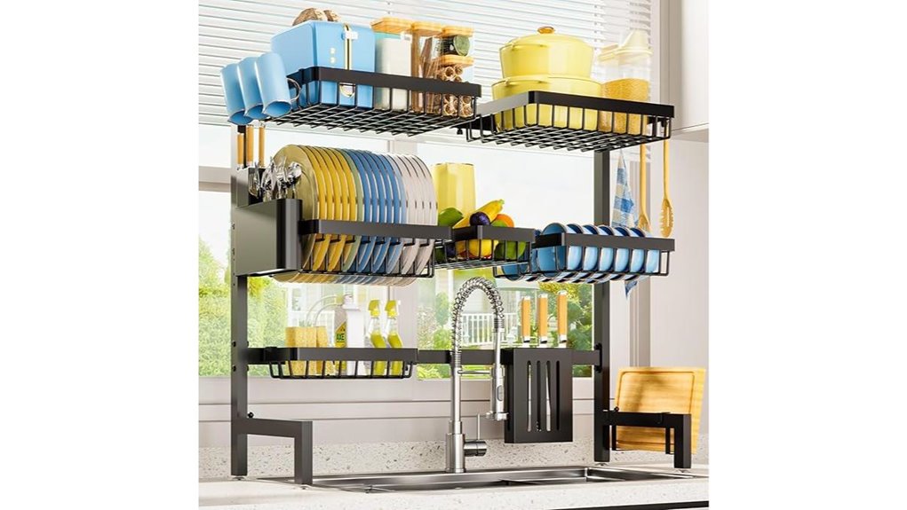 over sink dish rack