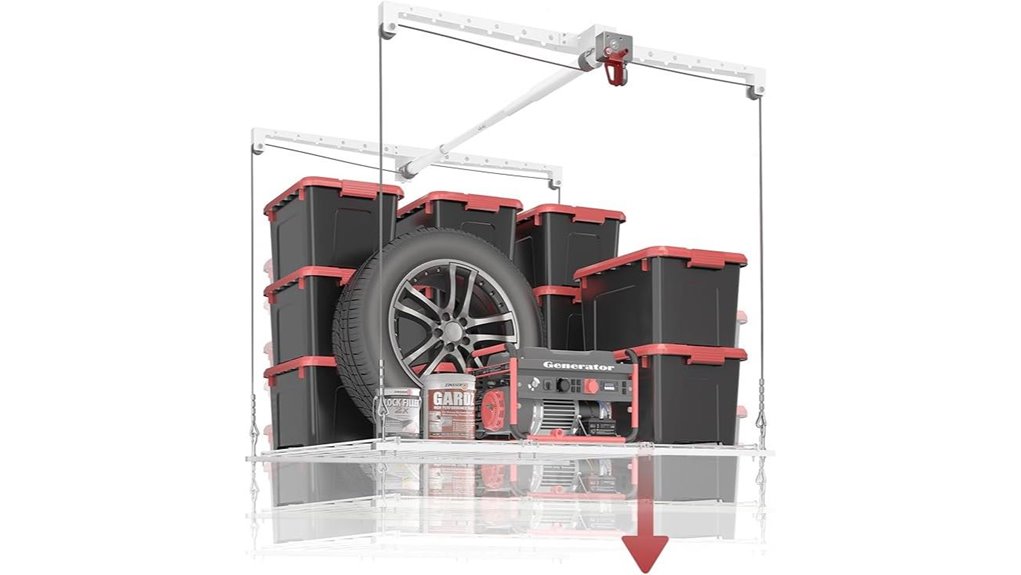 overhead garage storage rack
