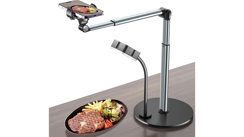 overhead phone mount with rechargeables