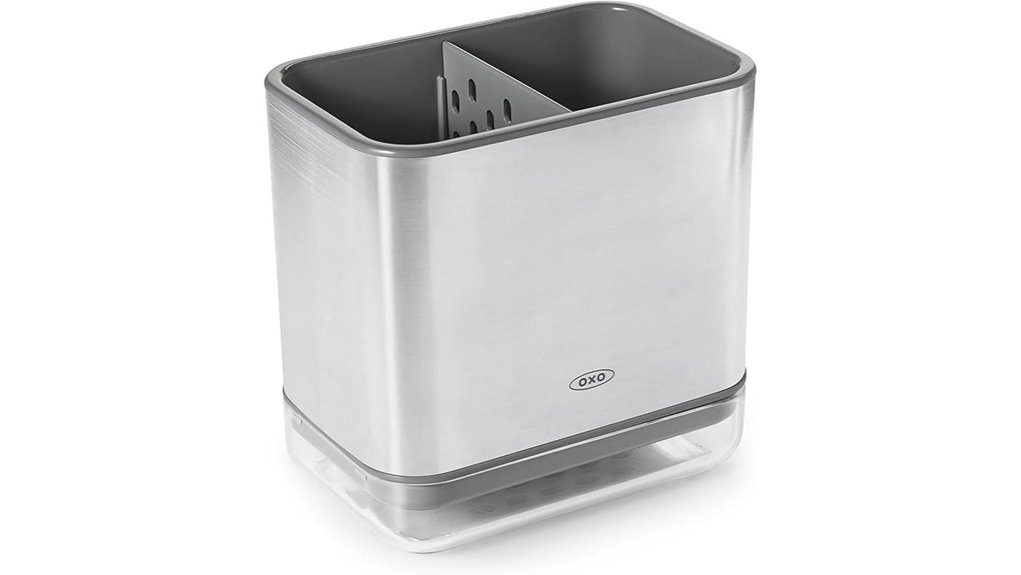 oxo stainless steel sink caddy