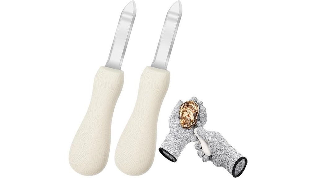 oyster shucking knife set