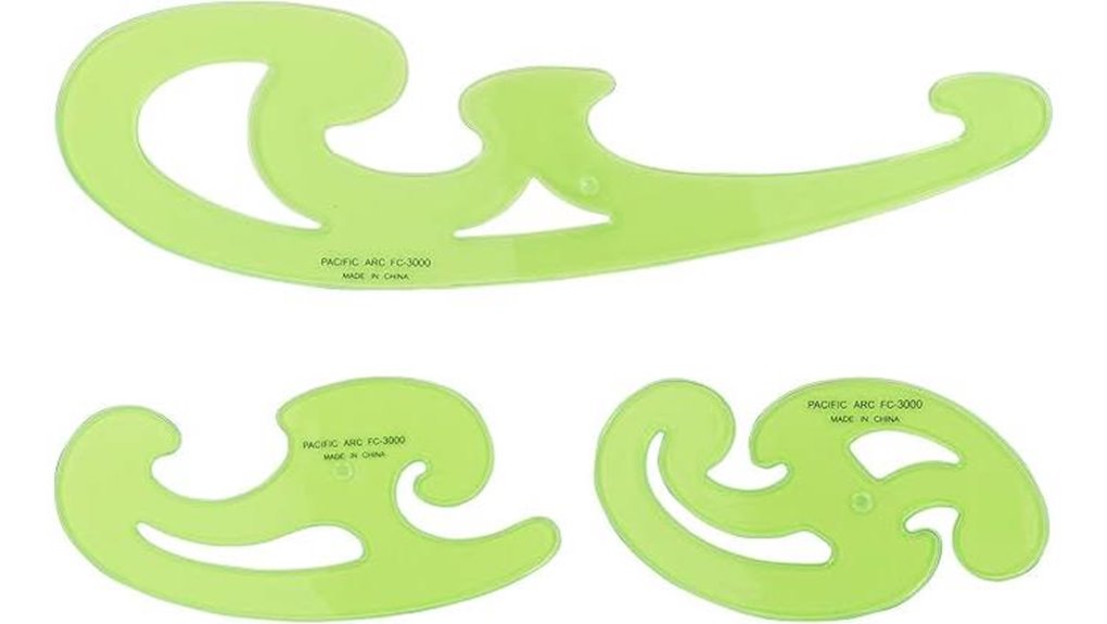 pacific arc french curve set