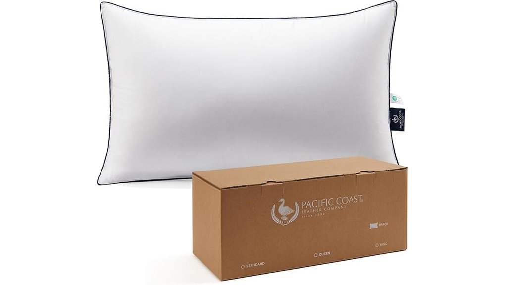 pacific goose feather pillow