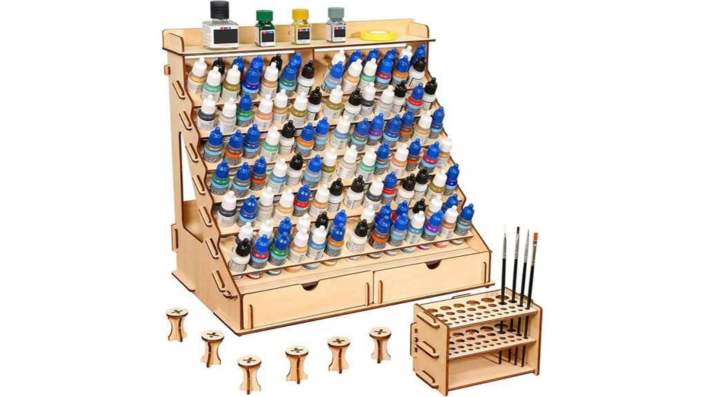 paint brush bottle organizer