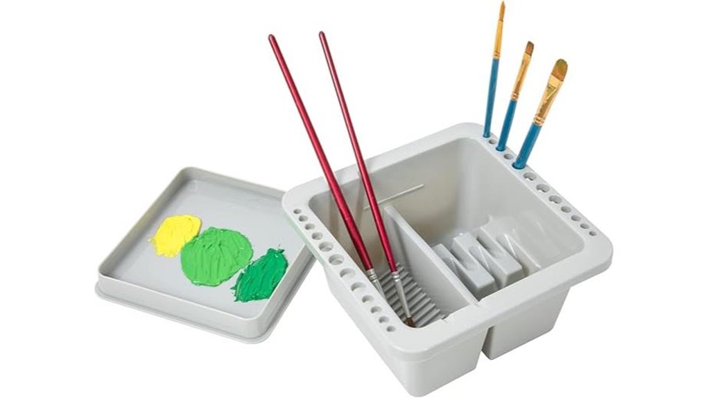 paint brush cleaner organizer