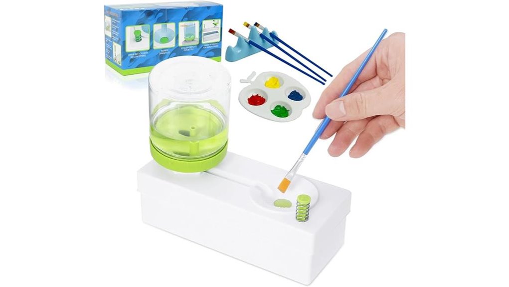 paint brush cleaning station