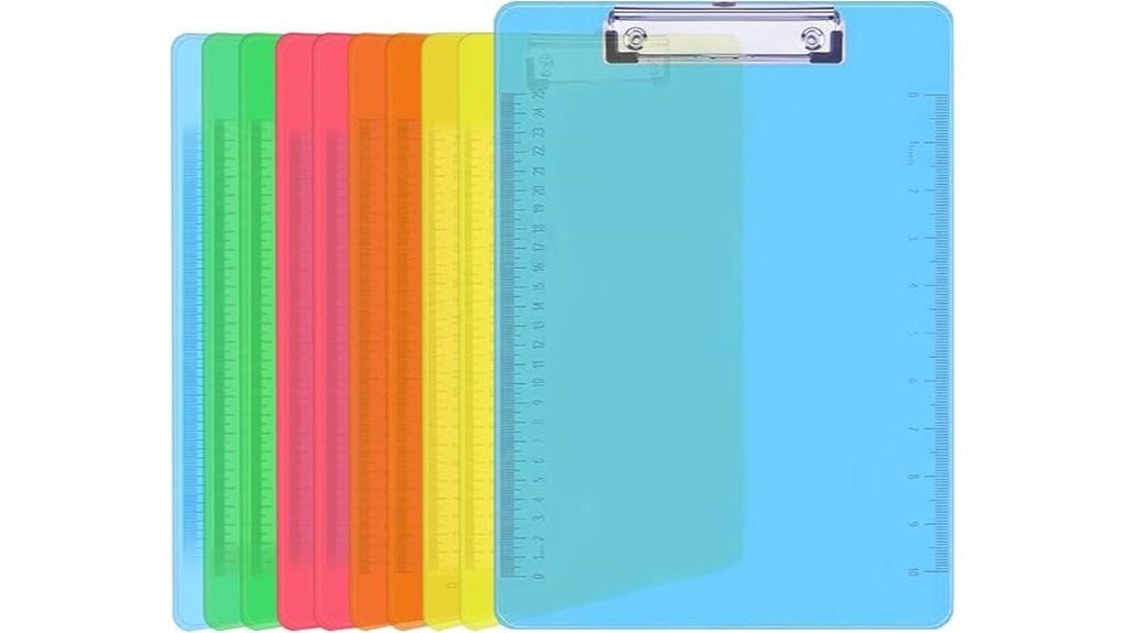pandri 10 pack clear clipboards