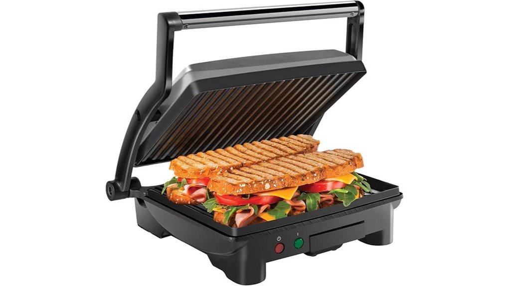 panini press 4 slice non stick