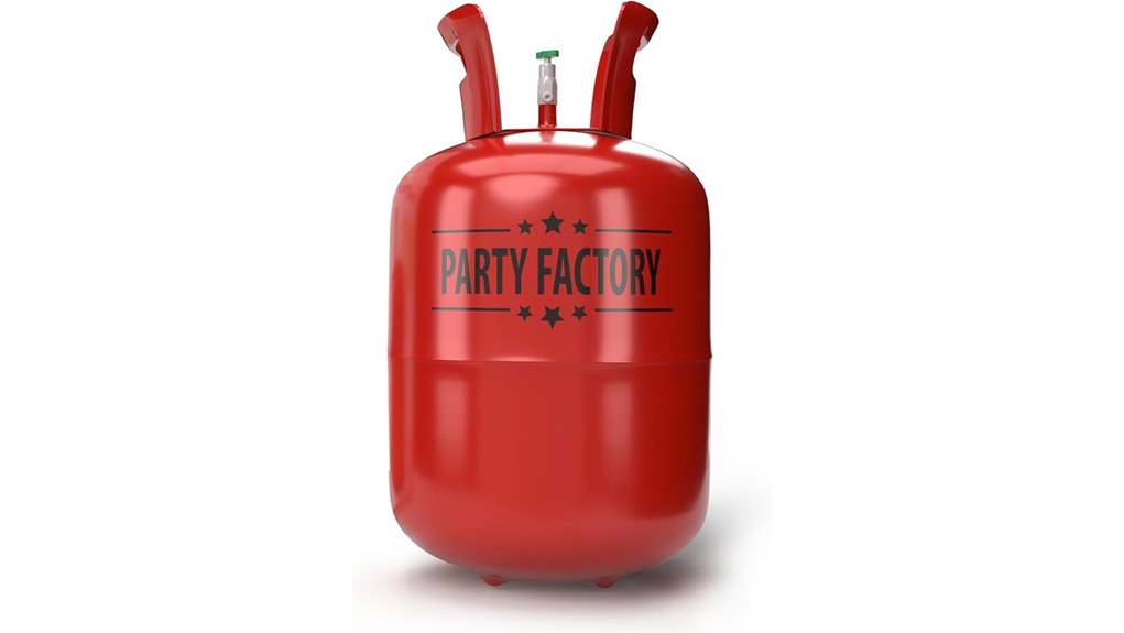 party factory helium tank 7 cu ft red 30 balloons