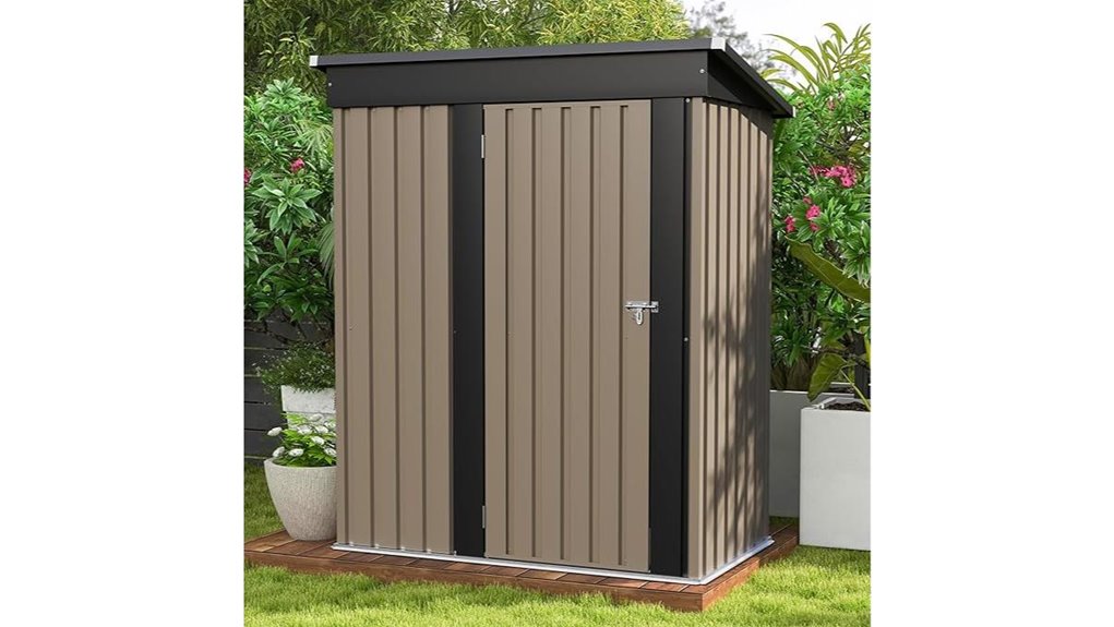 patiowell 5x3 lockable shed