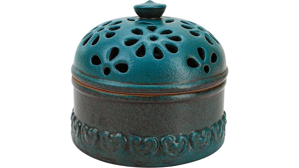 peacock blue garlic keeper