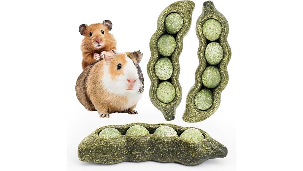 peapod shaped guinea pig chews