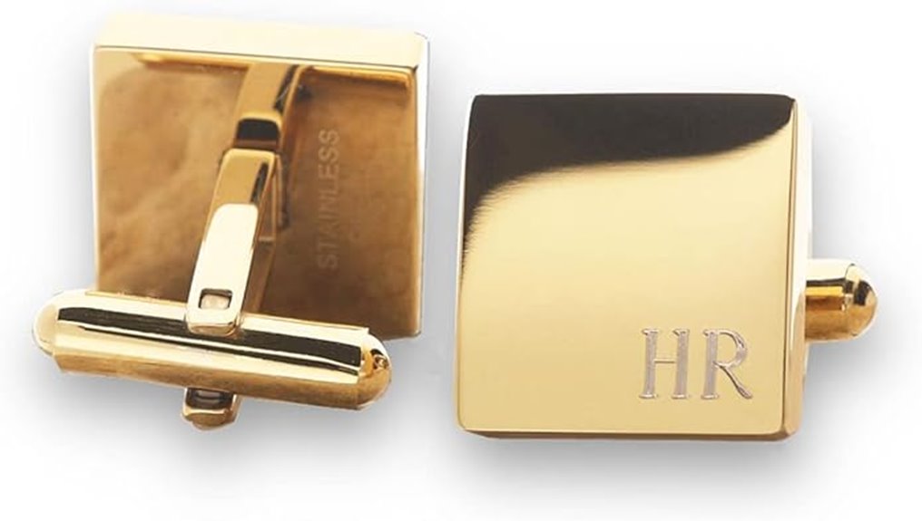 pearlina gold plated cufflinks