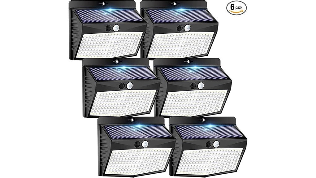 peasur 6 pack solar lights